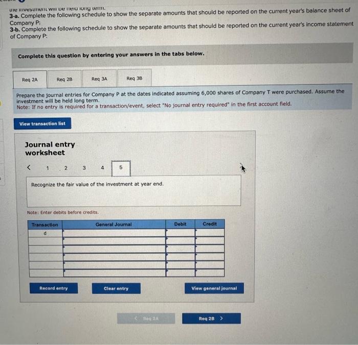year, $31,500. The fair value of Company T stock at the end