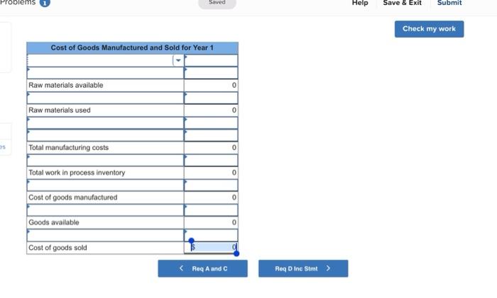 It purchased $7,100 of raw materials and worked on three job orders