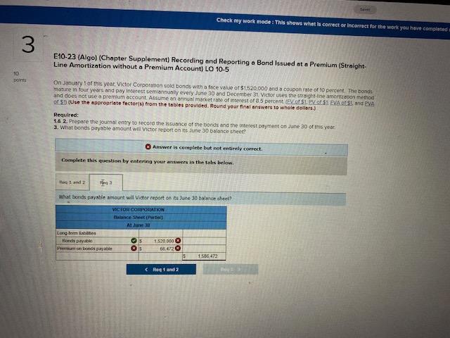 E10-23 (Algo) (Chapter Supplement) Recording and Reporting a Bond Issued at a
