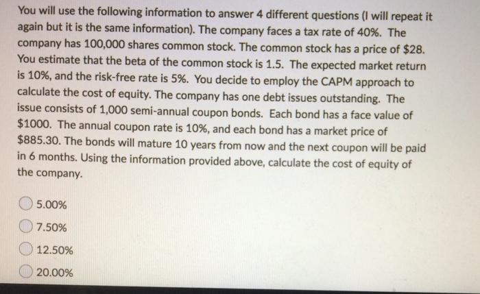 is expected to grow at some constant rate g=0.05. Assuming you believe