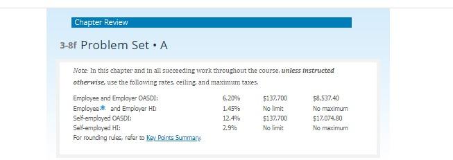 Payroll Accounting: Chapter 3 - Case Problems I have attached the information