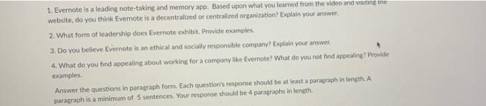  1. Evernote is a leading note-taking and memory app. Based upon