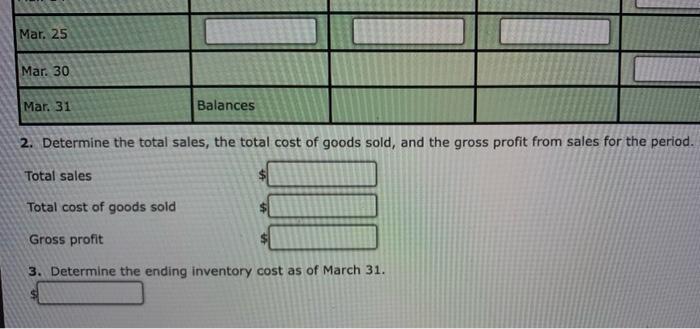 are as follows: Number Transaction of Units Per Unit Total Date Jan.