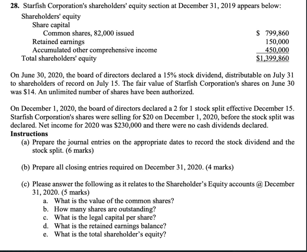 Please show work. For part C a to c I don't understand