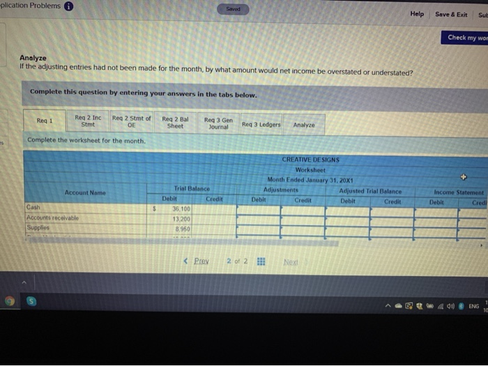 trial balance of the firm for January 31, 20x1, the first month