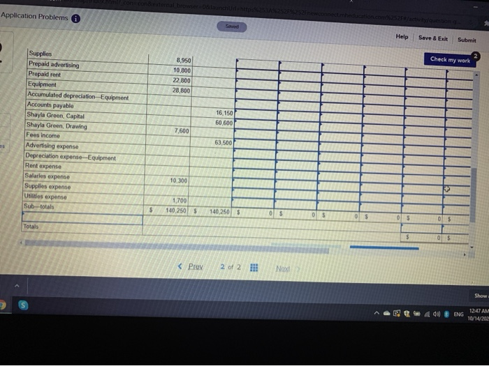 of operations, is shown below. End-of-the-month adjustments must account for the following