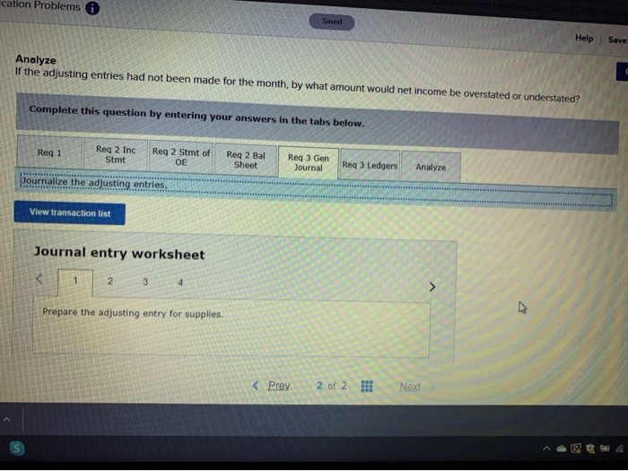 with no salvage value. Required: 1. Complete the worksheet for the month