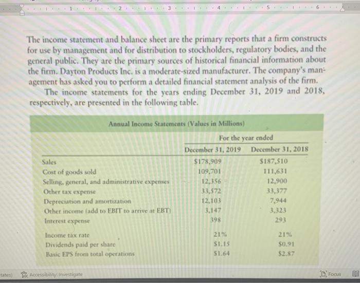 1)multi step comparative income statement 2) comparative balance sheet please only multy
