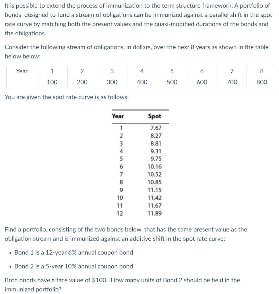  This is quasi - modified duration It is possible to extend