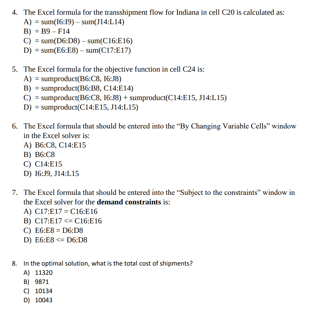 fruit company who contracts with farms, plants, and distribution centers. They want