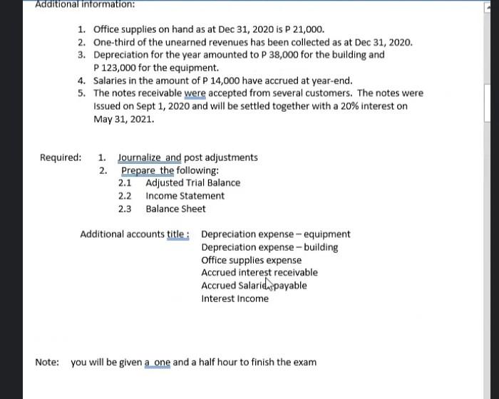 PLEASE DO ,journalizing,adjusted trial balance,Income statement, Balance sheet PLS ANSWER ASAP.