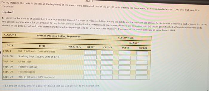 for Two Months; Cost of production Reports Pittsburgh Aluminum Company uses a