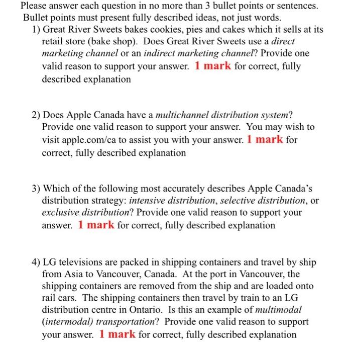  Please answer each question in no more than 3 bullet points