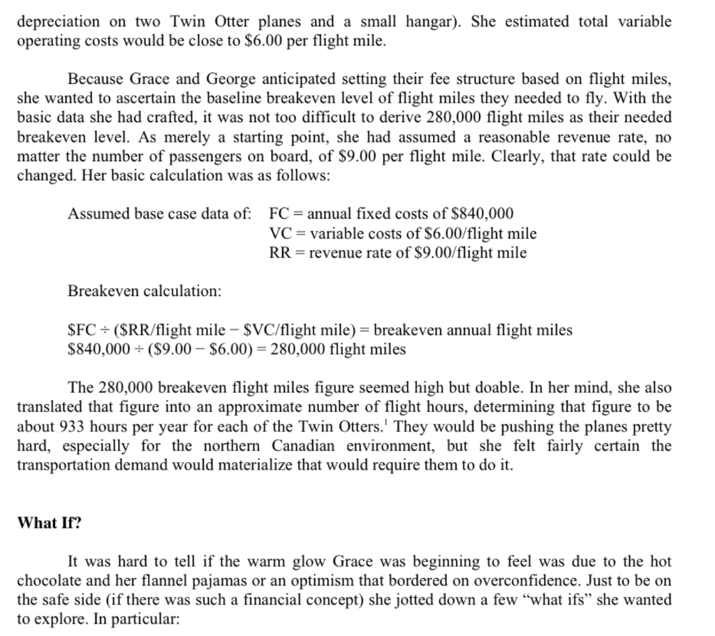 BREAKEVENS George and Grace Cox had aviation in their blood. They had