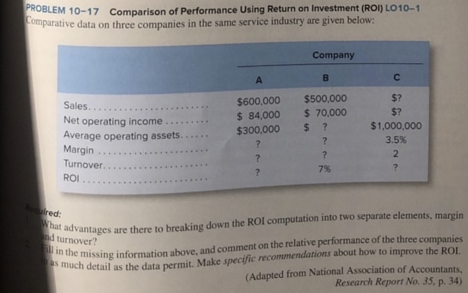  1. Create a Balanced Scorecard 2. Answer specific questions from the