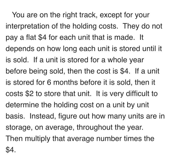 find how many A should be made in one cycle and how
