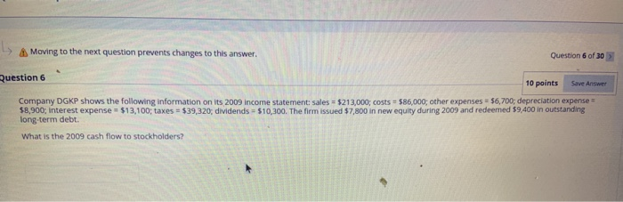  Moving to the next question prevents changes to this answer. Question