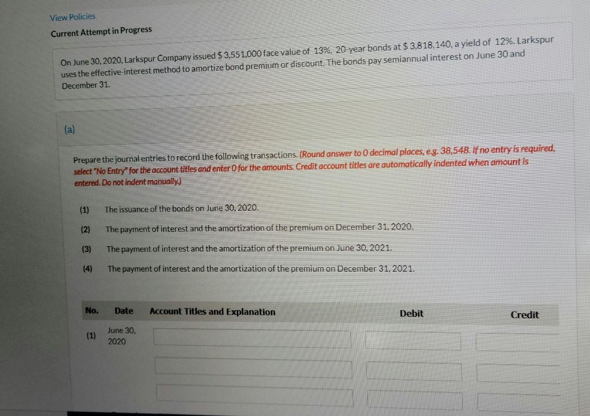 View Policies Current Attempt in Progress On June 30, 2020. Larkspur