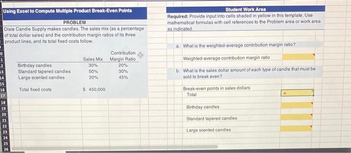  How to solve in Excel for each question (with formula). Using