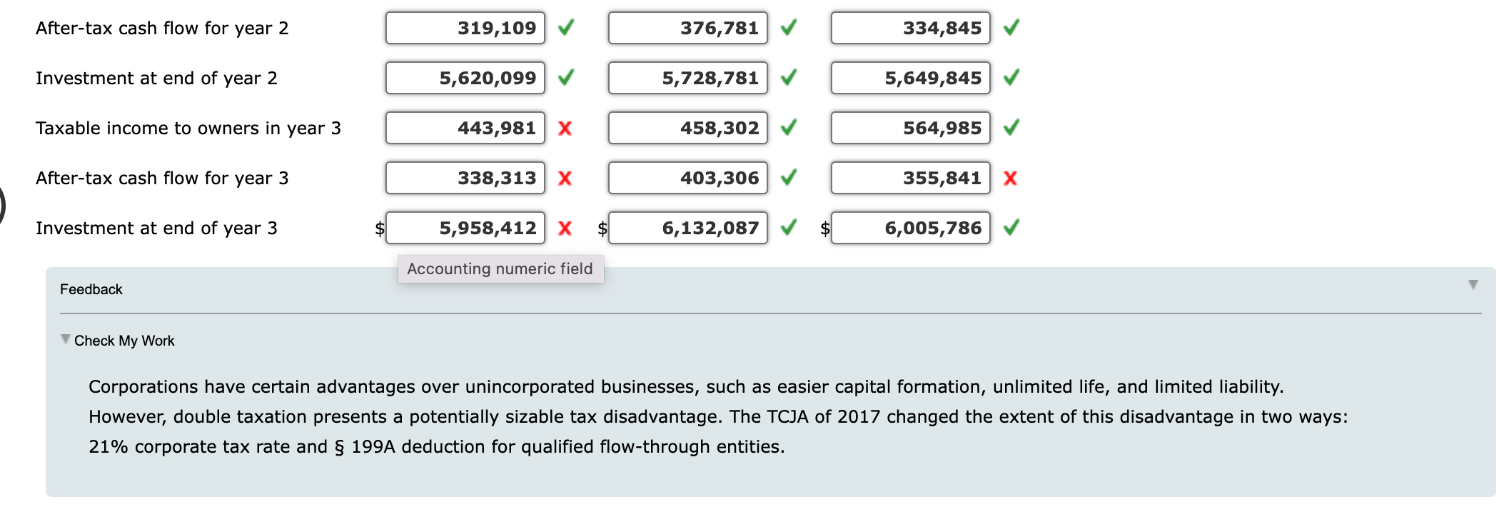 . Refer to Example 42 in text Section 18-5e. Albert owns 100%