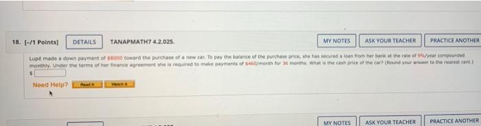  18. (-/1 Points! DETAILS TANAPMATH7 4.2.025. MY NOTES ASK YOUR TEACHER
