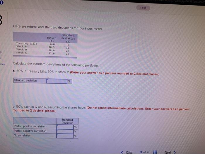  Thats all the question has Saved Here are returns and standard