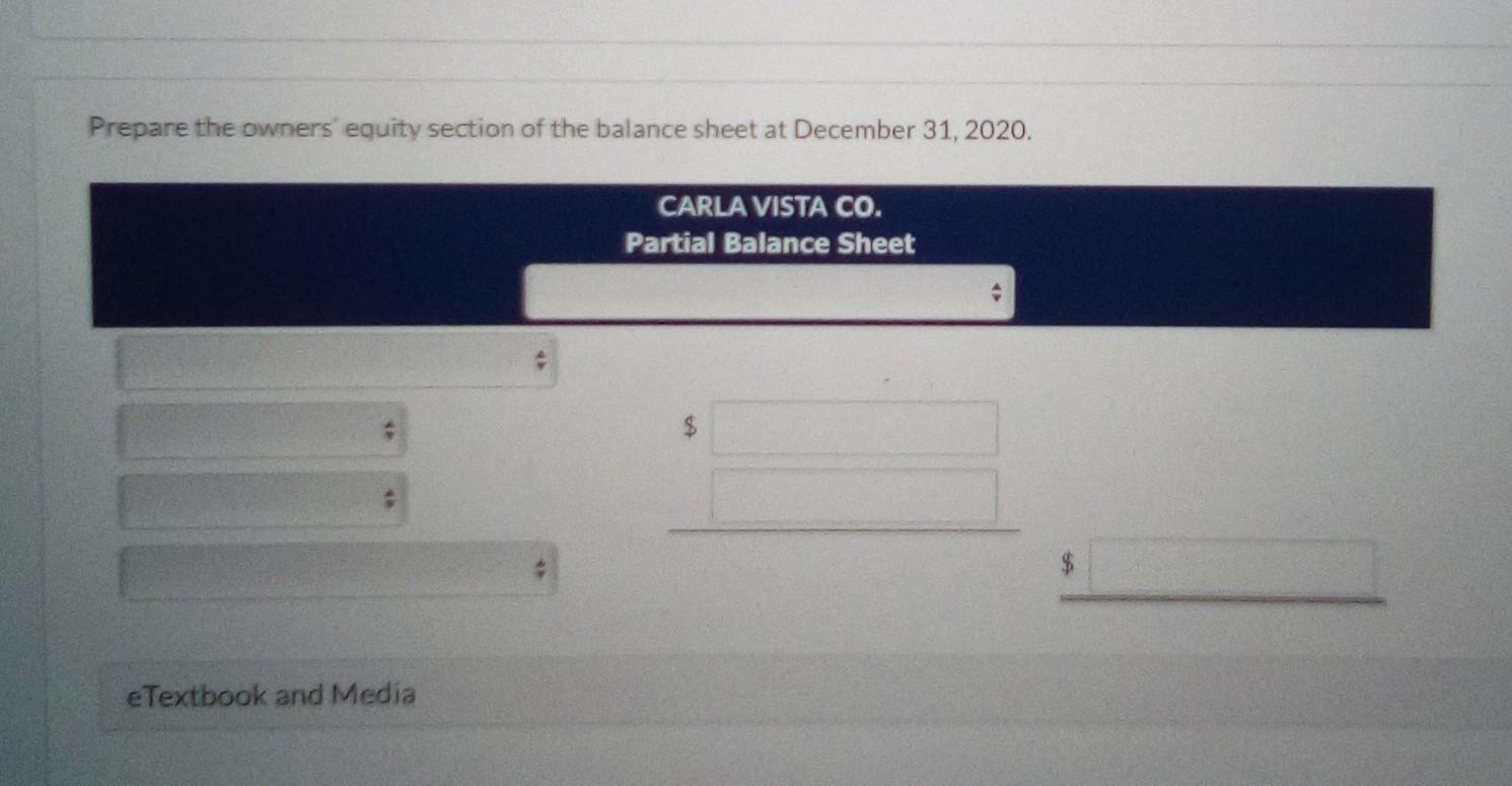 increase partners' capital first.) CARLA VISTA CO. Partners' Capital Statement N. Payne