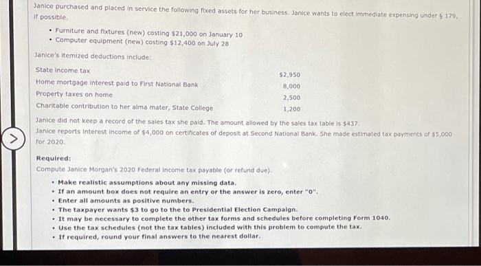 &2 Schedule B,C & SE Form 8995 Form 4562 and 2020 tax