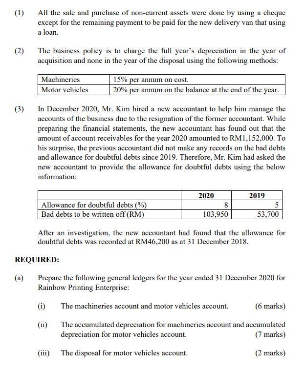 commercial use owned by Mr. Kim. The following is the Statement of