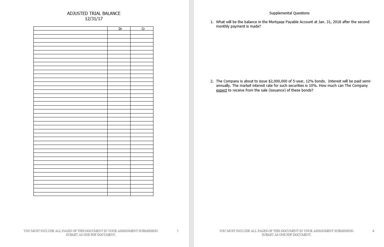 You must turn in the work performed on the sheets printed with