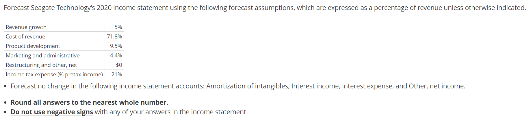 2019. SEAGATE TECHNOLOGY PLC Consolidated Statement of Income For Year Ended June