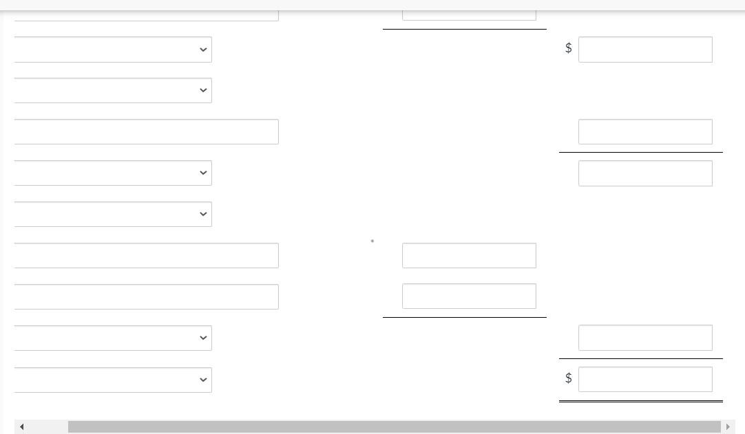 Stock investments (long-term) 3,040 Accounts receivable 1,040 Prepaid rent 230 Debt investments
