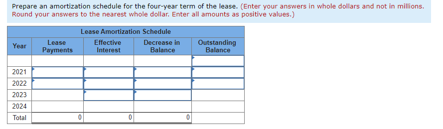 1, 2021. The lease agreement for the $5.4 million (fair value and