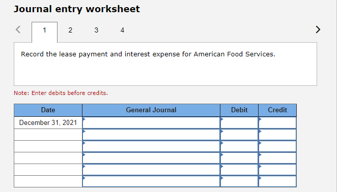 present value of the lease payments) machine specified four equal payments at