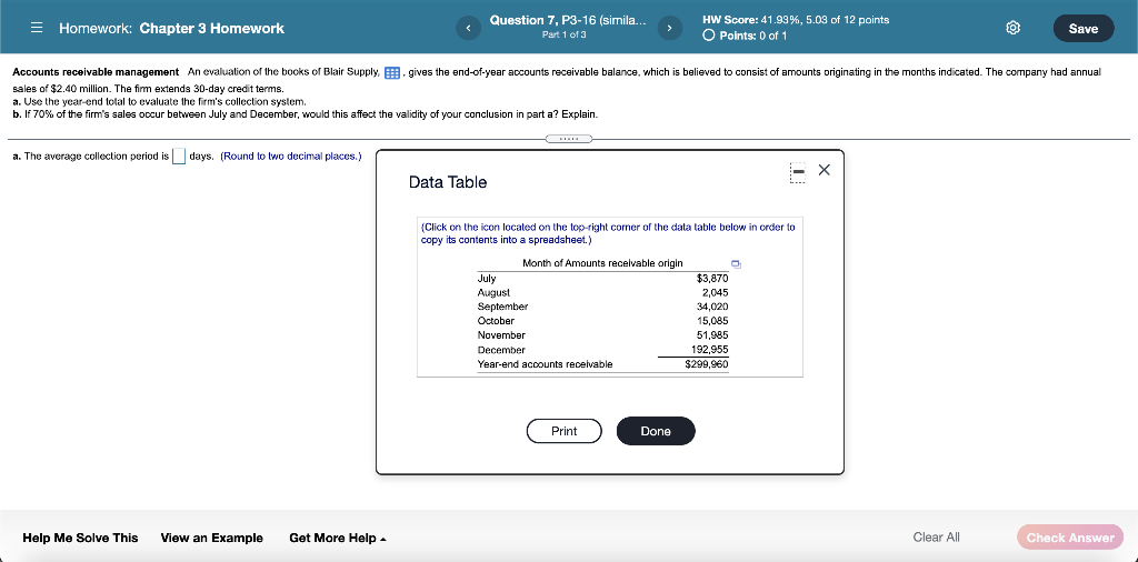 = Homework: Chapter 3 Homework Question 7, P3-16 (simila... Part 1