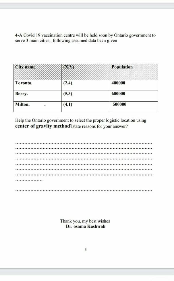 4-A Covid 19 vaccination centre will be held soon by Ontario