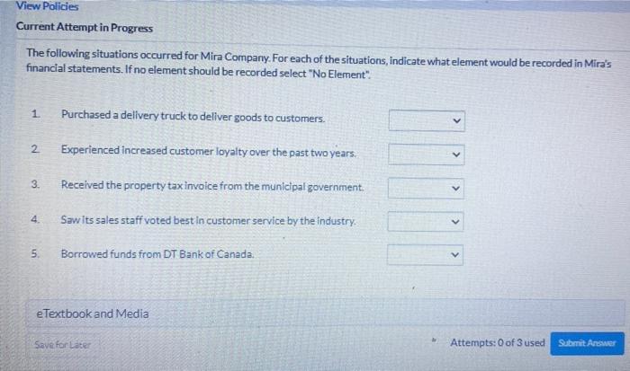  View Policies Current Attempt in Progress The following situations occurred for