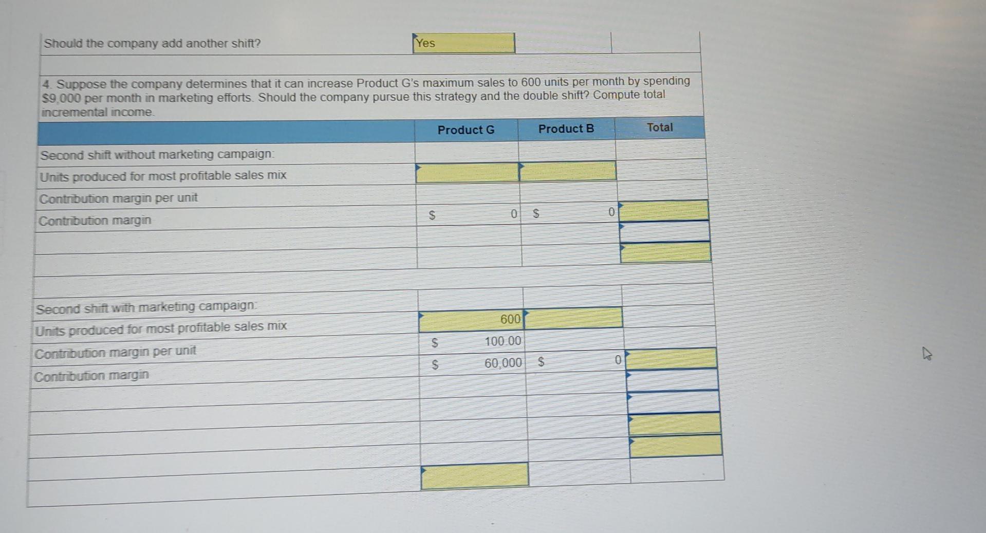 machine in its factory. The following information is available. 1.7 points Product