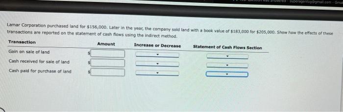 drop down box options: under "Increase or Decrease": increase / decrease under