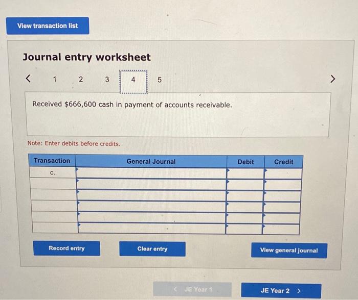 bad debts. These transactions are summarized as follows. Year 1 a. Sold