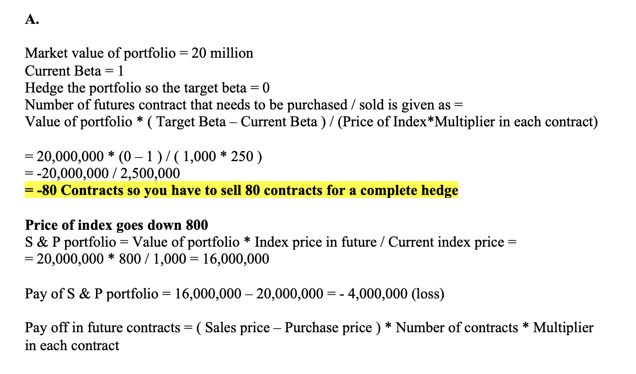 for help with C, D and E. Thank you. Assignment 1: Futures