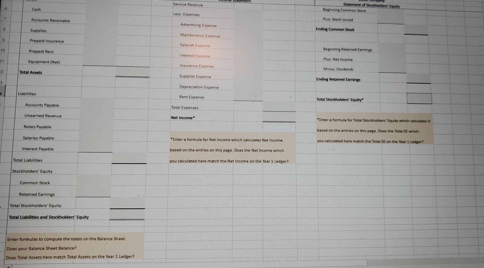 AF AL AL AN AP 2 Balance Sheet AT Assets Liabilities Stockholder's