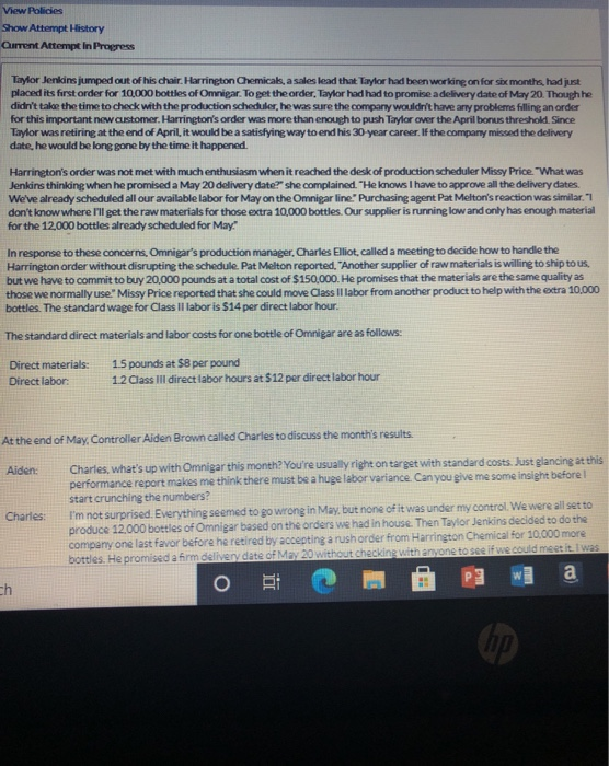  View Policies Show Attempt History Current Attempt in Progress Taylor Jenkins