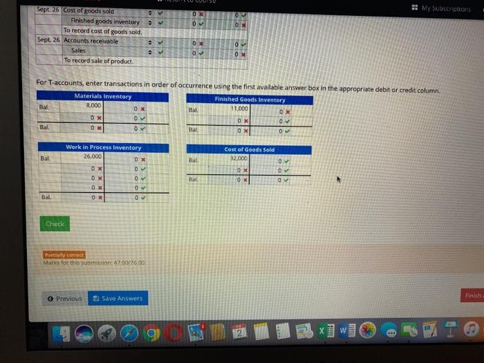 Company uses the perpetual inventory system to account for its manufacturing Inventories.