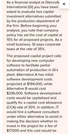  c) GI could use excess resources in its Engineering department to