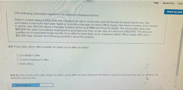 Required information [The following information applies to the questions displayed below) Seiko's