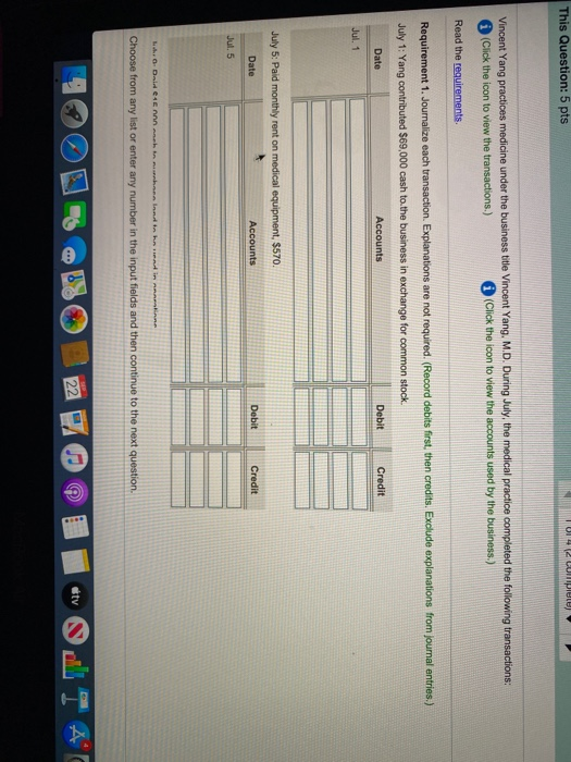  This Question: 5 pts te) Vincent Yang practices medicine under the