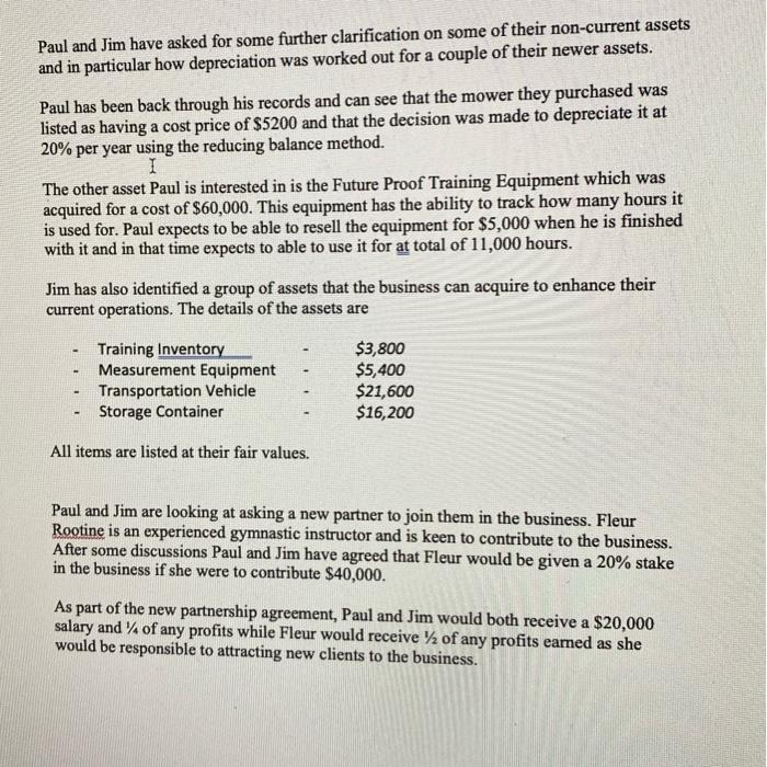 6 of the Information Booklet In preparation for your meeting you notice