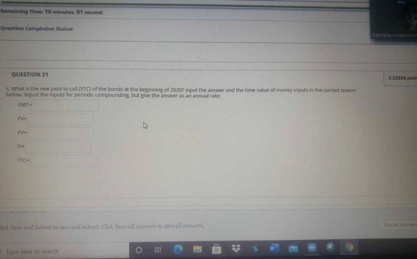 Remaining Time: 16 minutes, 01 second. Question Completion Status Gatis under