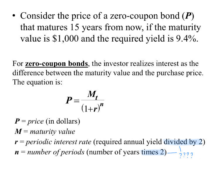 Why should the interest rate be divided by 2 and the time